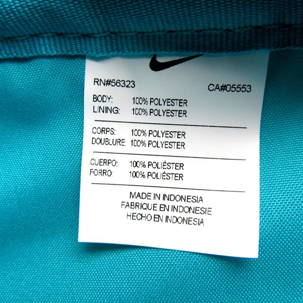 Nike Elemental Backpack School Travel Bag (21L) Teal Volt NEW - Picture 13 of 15